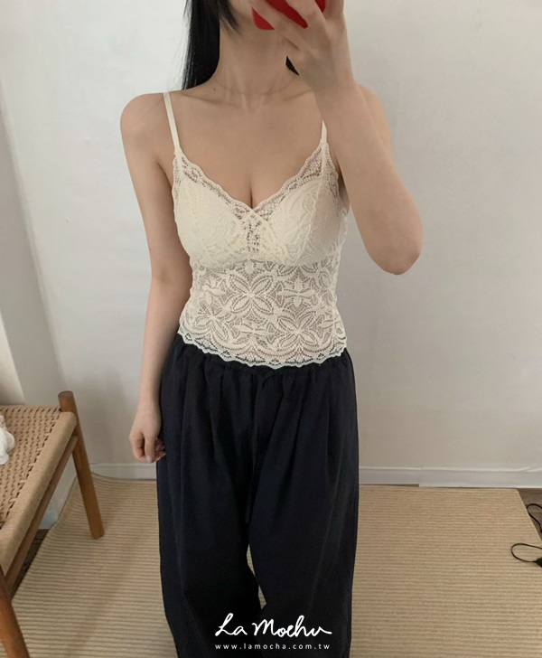 馬甲蕾絲罩杯背心(闆娘.花花清單)